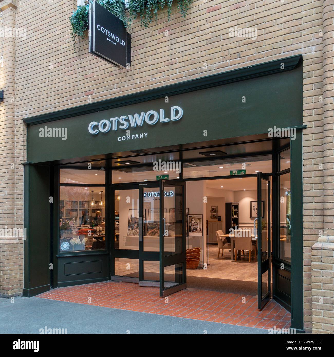 Cotswold Company, meubles, intérieurs, Shop.Marlowe Arcade, Canterbury, Kent Banque D'Images