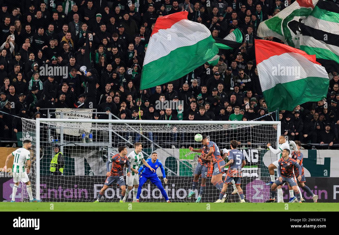 2024. 02. 22. Budapest Grupama Arena, Ferencvárosi TC - Olympiacos Banque D'Images