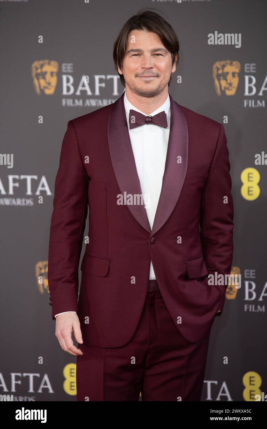 Londres, Royaume-Uni. 18 février 2024. Photo : Josh Hartnett participe aux EE British Academy film Awards 2024. Crédit : Justin Ng/Alamy Banque D'Images