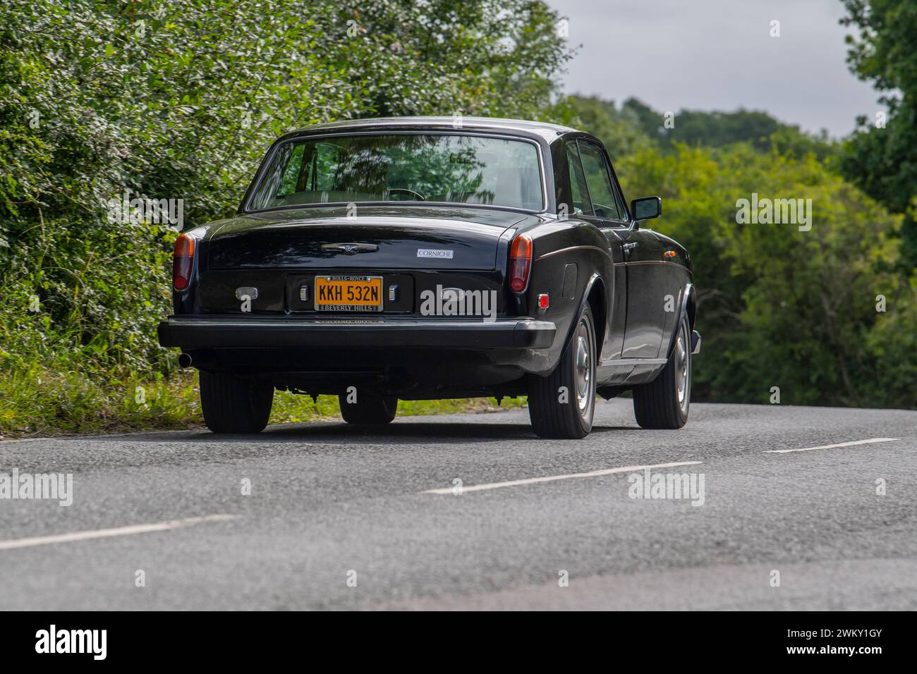 Rolls Royce Corniche coupé spec US, voiture de luxe britannique classique Banque D'Images