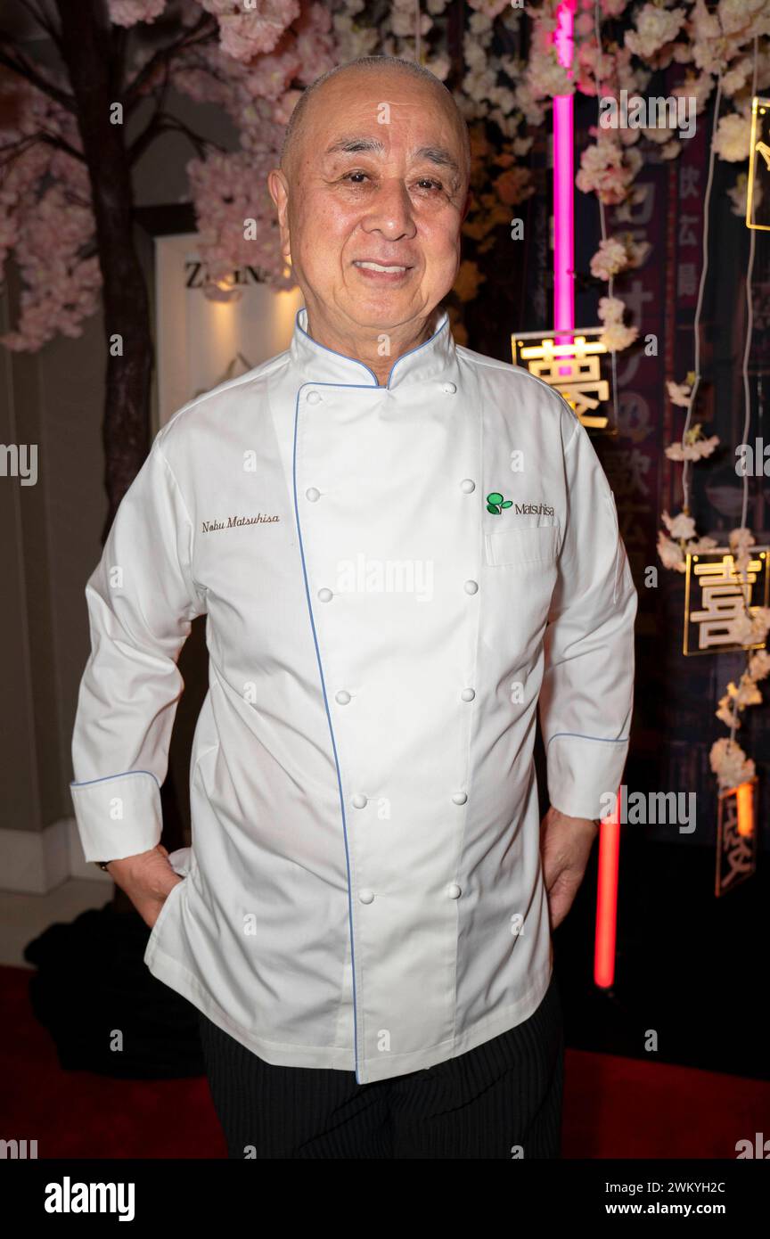 Nobu Matsuhisa BEI der Shibuya Crossing Party im Hotel Mandarin Oriental. München, 22.02.2024 *** Nobu Matsuhisa au Shibuya Crossing Party à l'hôtel Mandarin Oriental Munich, 22 02 2024 Foto:Xn.xKolinzx/xFuturexImagex shibuya party 4261 Banque D'Images