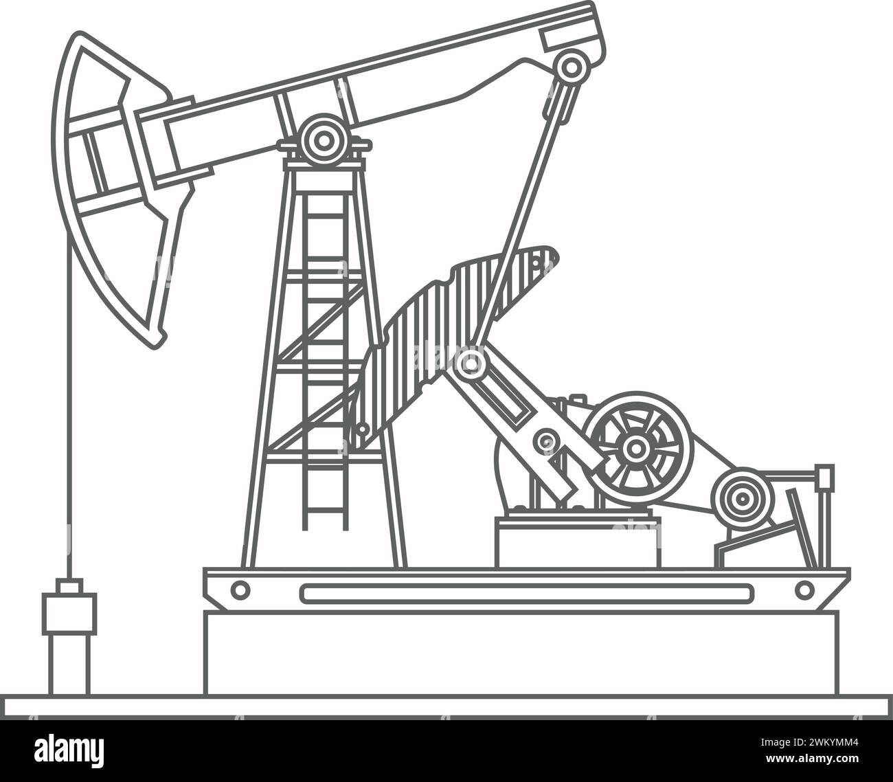 Icône de pompe à huile. Illustration vectorielle Illustration de Vecteur