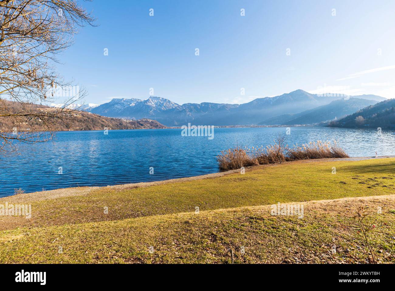 Italie Trentin Valsugana - Lac de Caldonazzo - localité Valcanover Banque D'Images