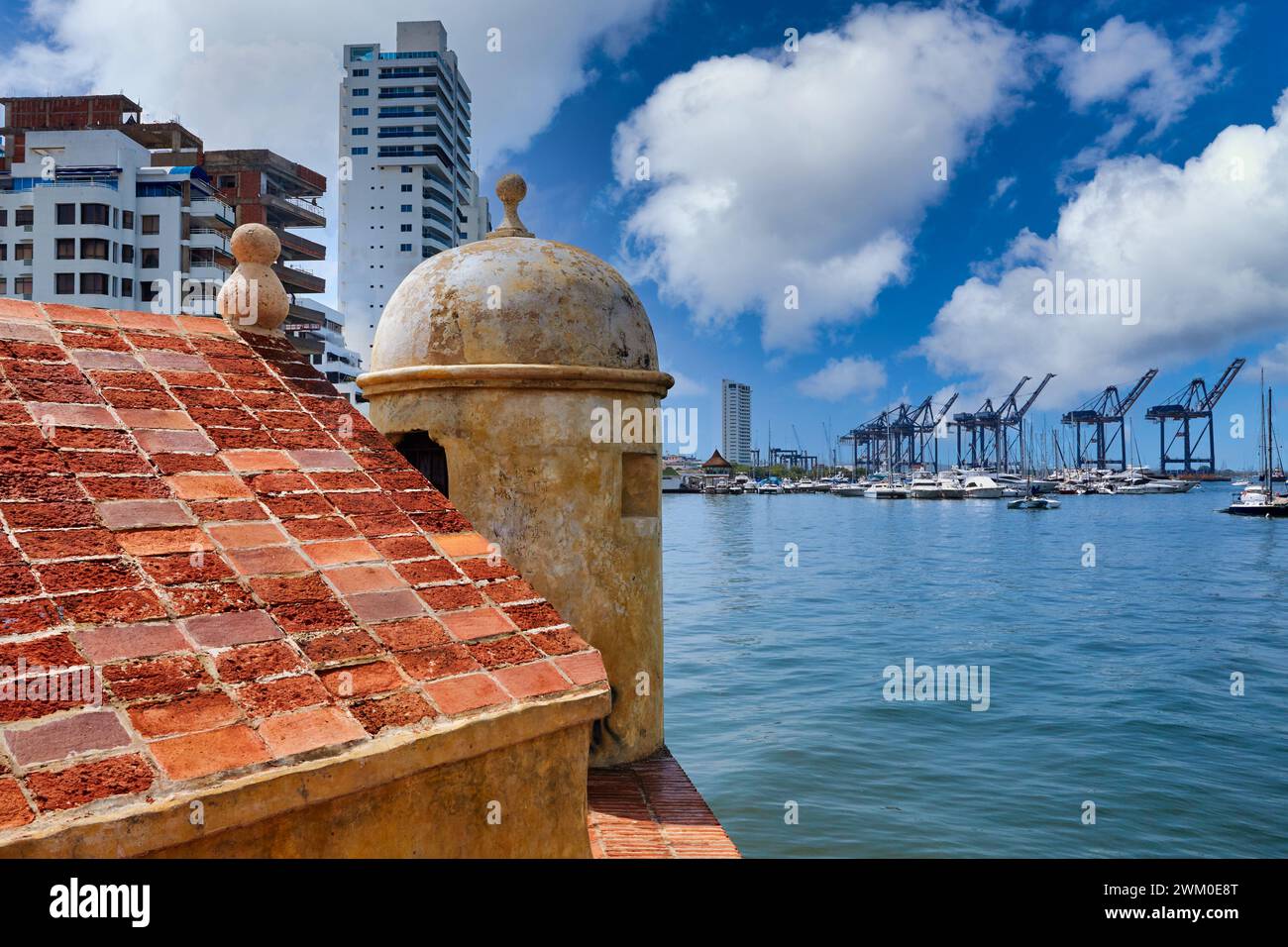 Fuerte del Pastelillo del San Sebastian, Bahia de las Animas, Cartagena de Indias, Bolivar, Colombie, Amérique du Sud Banque D'Images