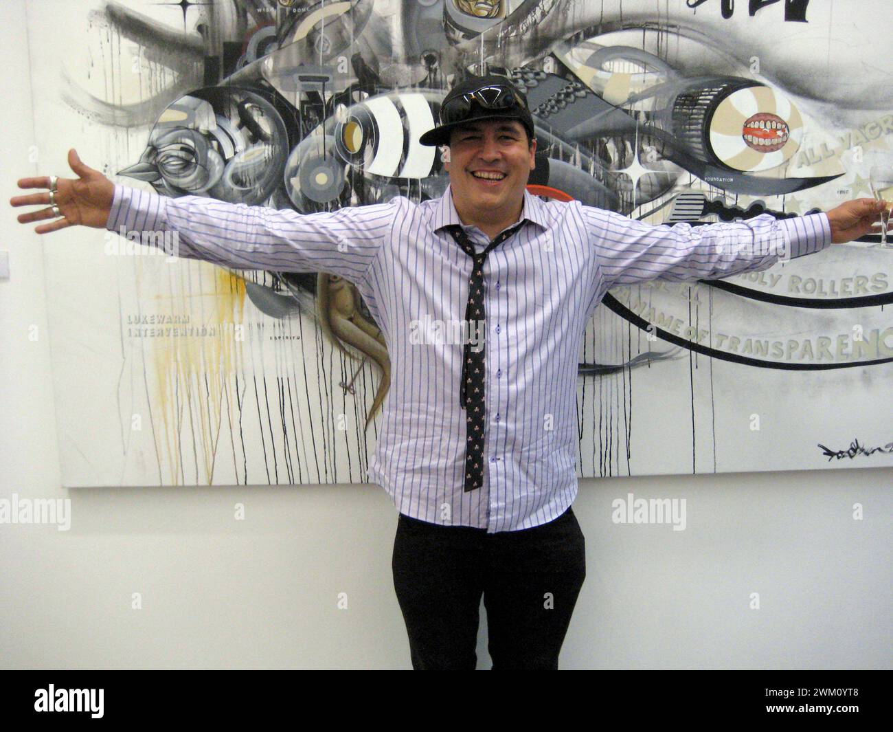 3823214 Doze Green ; (add.info.: Milan, Don Gallery, 8 juillet 2008. Graffiti américain et Street-art Doze Green / Milano, Don Gallery, 8 luglio 2008. L'artiste écrivain americano Doze Green - © 2008 Marcello Mencarini) ; © Marcello Mencarini. Tous droits réservés 2024. Banque D'Images