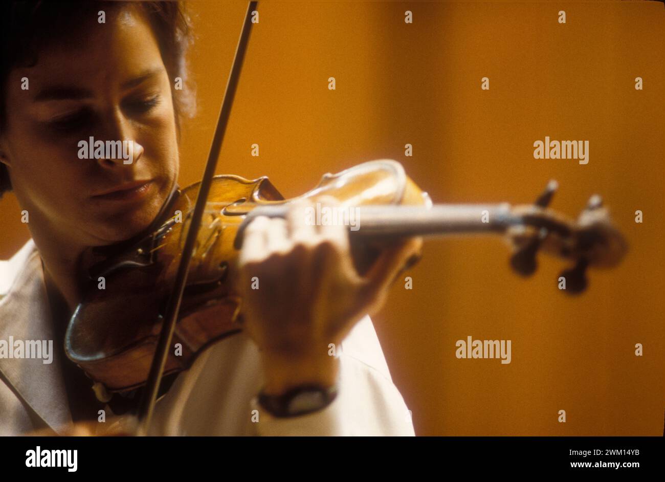 3829031 Chantal juillet ; (add.info.: violoniste canadienne Chantal juillet, vers 1993 / la violinista canadese Chanta juillet, vers 1993) ; © Marcello Mencarini. Tous droits réservés 2024. Banque D'Images
