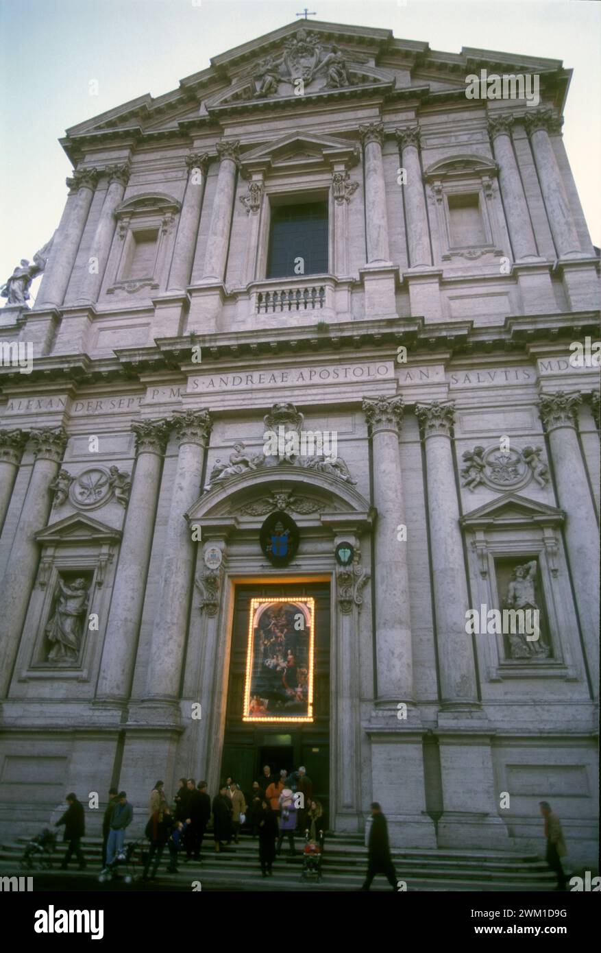 4067435 Rome, église Sant'Andrea della Valle ; (add.info.: Rome, église Sant'Andrea della Valle Roma, Chiesa di Sant'Andrea della Valle - 1989) ; © Marcello Mencarini. Tous droits réservés 2024. Banque D'Images