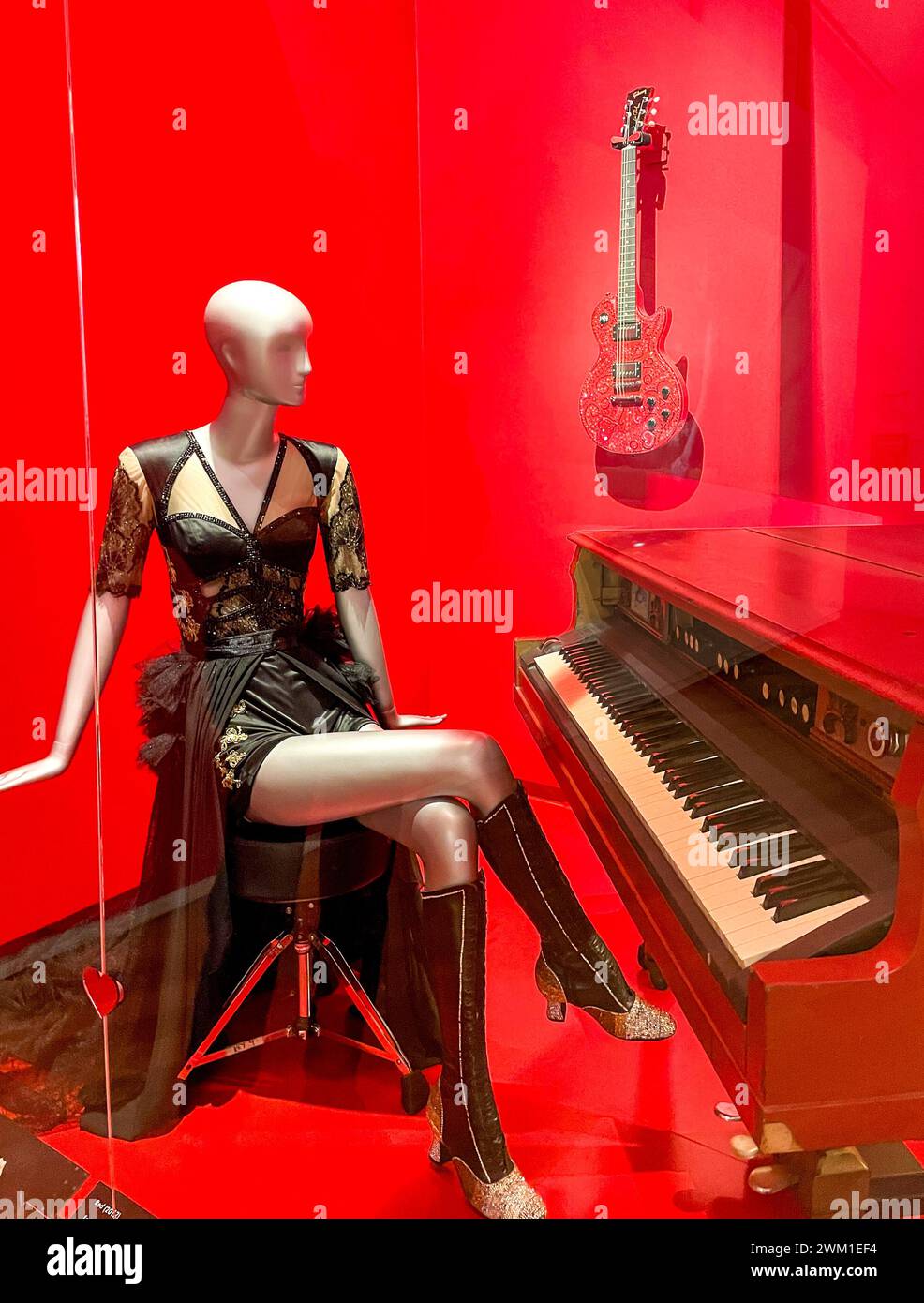 Exposition 'Taylor Swift : Storyteller' au Museum of Arts and Design à Columbus Circle, New York City, USA 2024 Banque D'Images