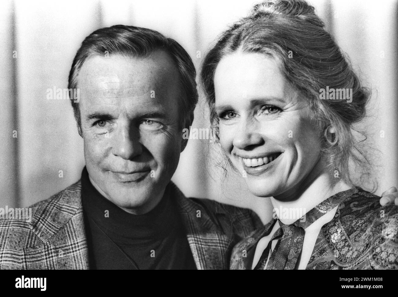 4070321 le réalisateur italien Franco Zeffirelli et l'actrice suédoise Liv Ullmann (1980 (photo) ; (add.info.: il regista Franco Zeffirelli e l'attrice Liv Ullmann (1980)) ; © Marcello Mencarini. Tous droits réservés 2024. Banque D'Images