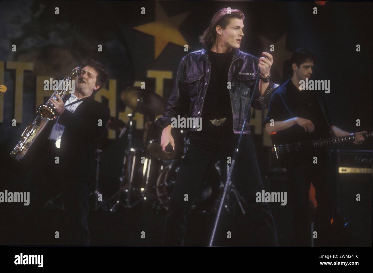 MME4777882 groupe pop norvégien a-ah (1991)/il gruppo pop norvegese a-ha (1991) - ; (add.info.: groupe pop norvégien a-ah (1991)/il gruppo pop norvegese a-ha (1991) -) ; © Marcello Mencarini. Tous droits réservés 2024. Banque D'Images