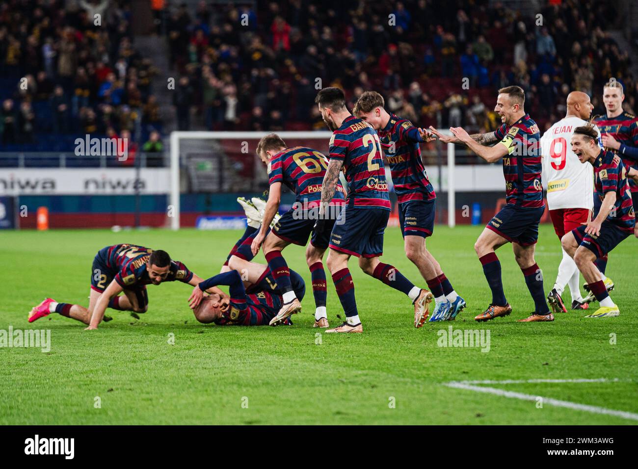 2024.02.23 Szczecin Pilka nozna mezczyzn PKO Ekstraklasa 2023/2024 Pogon Szczecin - LKS Lodz N/z Rafal Kurzawa Foto Hubert Bertin / PressFocus Football Polonais PKO Ekstraklasa League saison 2023/2024 Banque D'Images