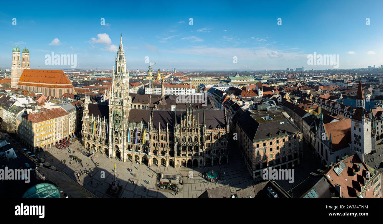 Hôtel de ville de Munich, Allemagne Banque D'Images