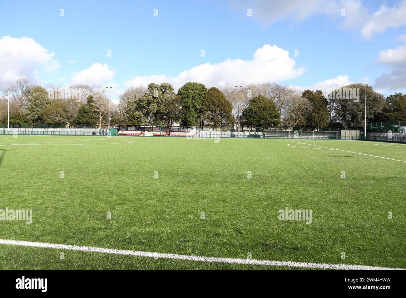 Nouveau terrain de football 4g, Oaklands Park, Chichester City FC Banque D'Images