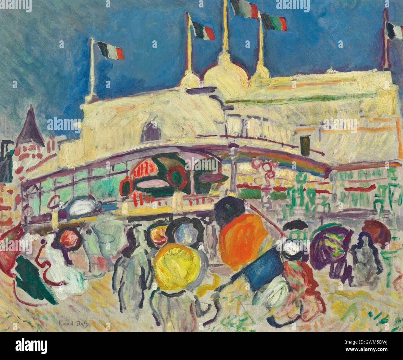 Le Casino. Peinture à l'huile par le peintre français Raoul Dufy vers 1906 Banque D'Images