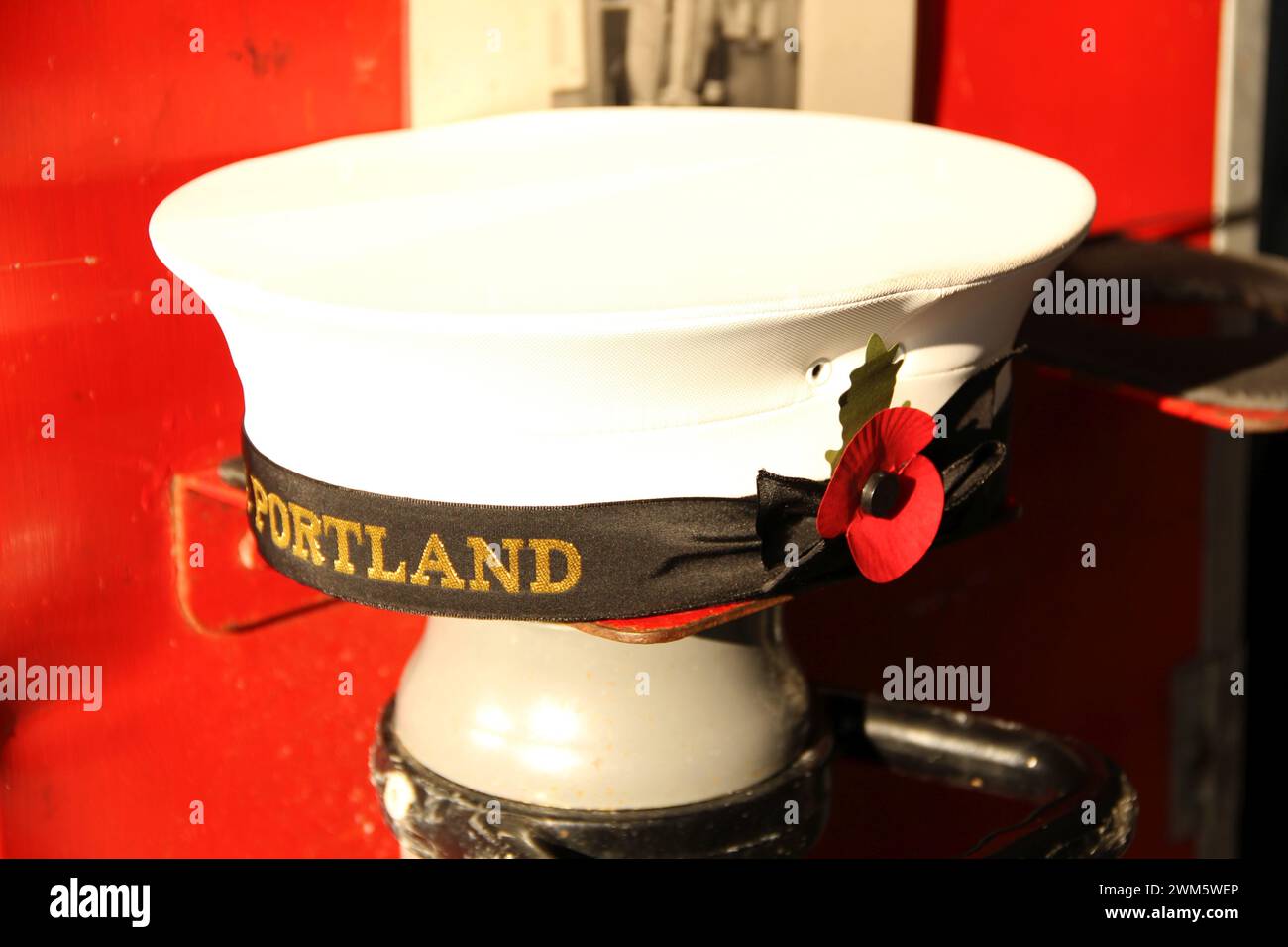 Chapeaux de la Royal Navy britannique Banque D'Images