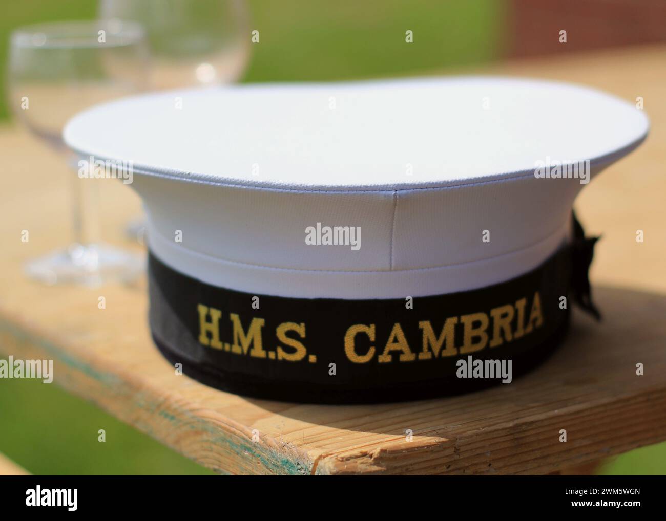 Chapeaux de la Royal Navy britannique Banque D'Images