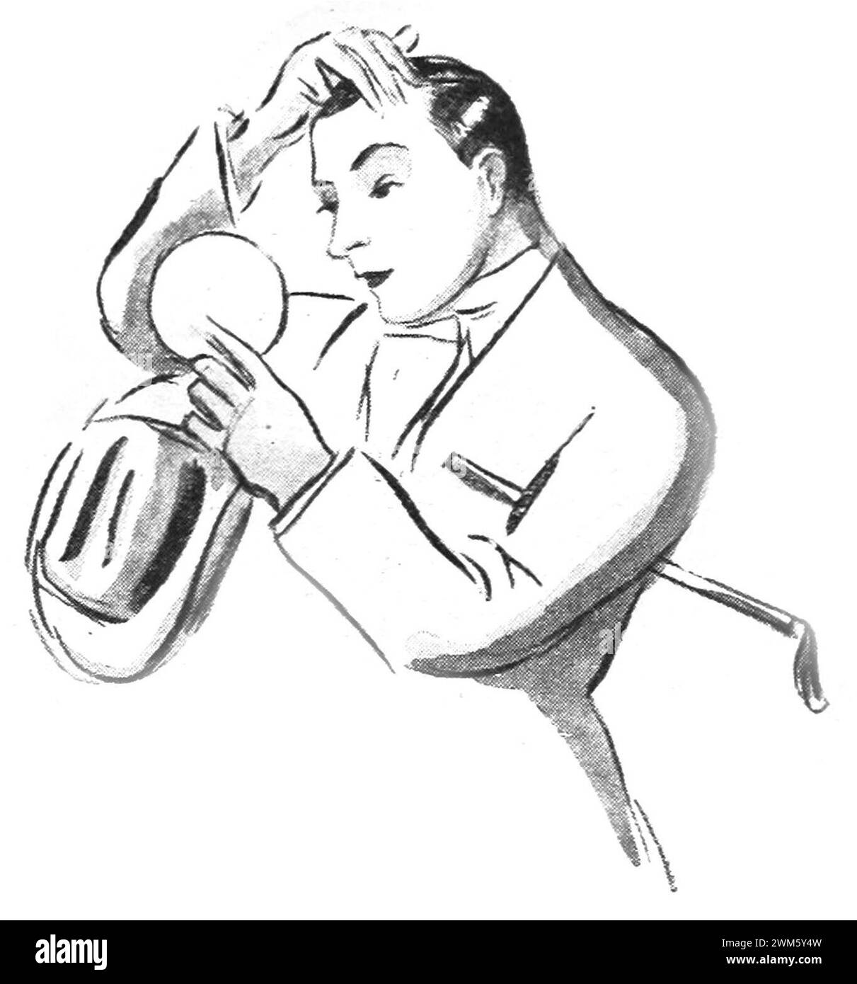 Derrière l'écran avec deux cornes vertes 2 - Rudolf l'immortel. Banque D'Images