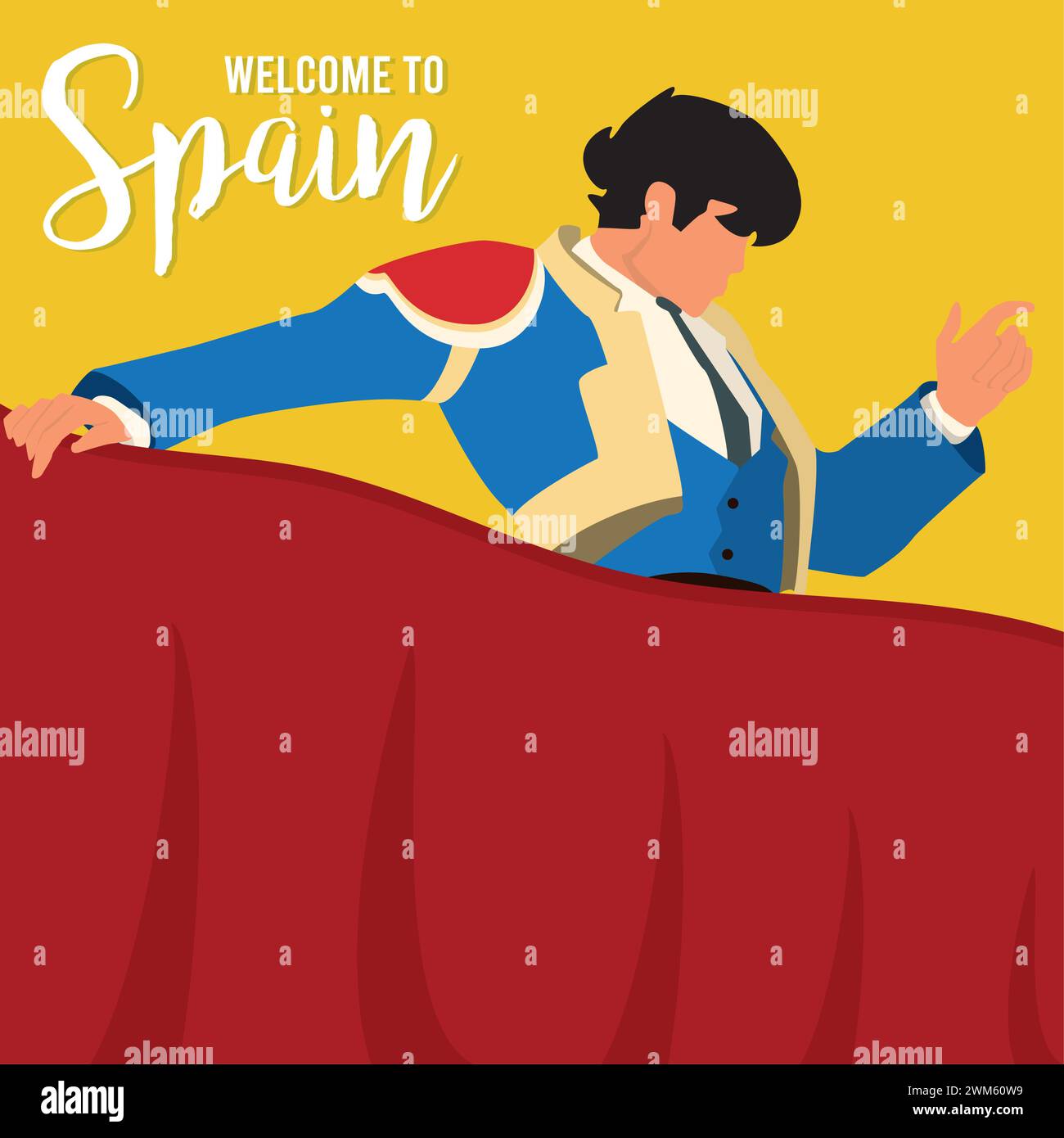 Isolé typique torerolier espagnol culture espagnole vecteur Illustration de Vecteur