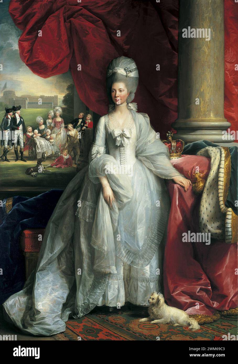 Benjamin West (1738-1820) - Reine Charlotte (1744-1818) Banque D'Images