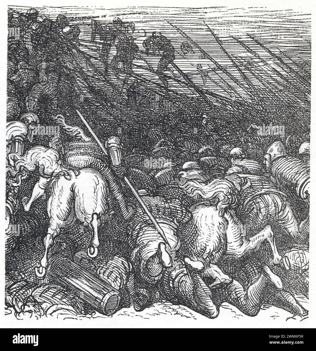 Gustave Doré. Illustration pour Gargantua de François Rabelais, parue dans Œuvres de Rabelais Banque D'Images Gustave Doré. Illustration pour Gargantua de François Rabelais, parue dans Œuvres de Rabelais Banque D'Images