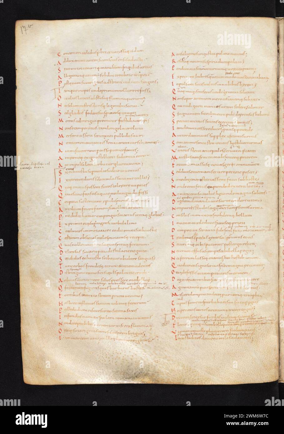 COD. 45, F. 17v – Lucanus de bello civili, Dracontius Orestes, Hyginus de astronomia, Figurae Graecorum. Banque D'Images