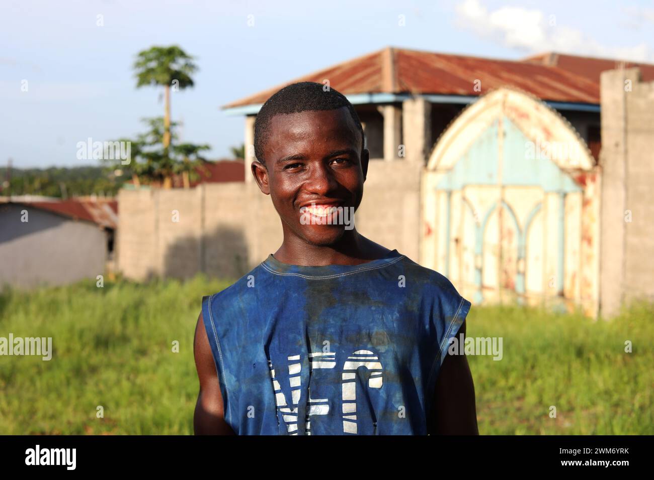 Vues générales de Bo, la deuxième plus grande ville de Sierra Leone, Sierra Leone, Afrique. Banque D'Images