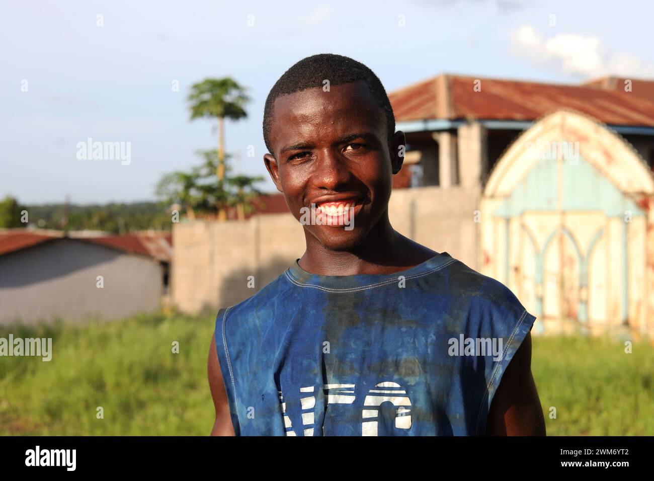 Vues générales de Bo, la deuxième plus grande ville de Sierra Leone, Sierra Leone, Afrique. Banque D'Images