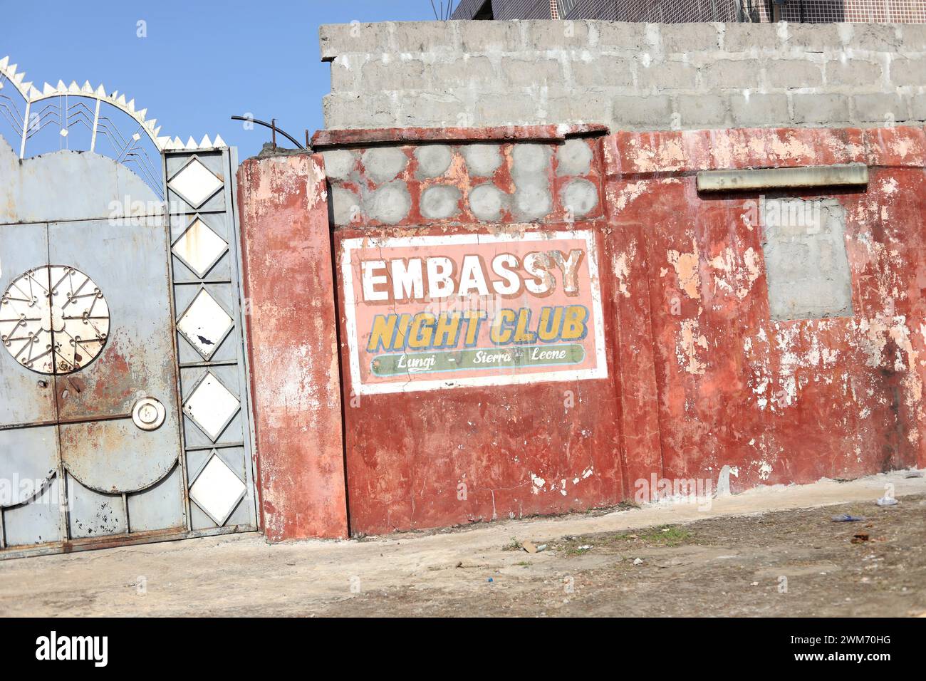 Vues générales de Freetown en Sierra Leone, Afrique. Banque D'Images