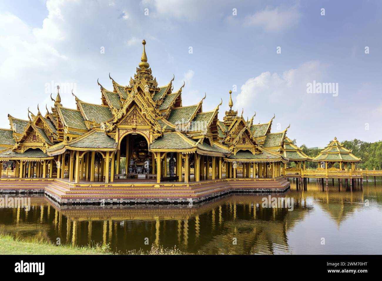 Pavillon des éclairés dans la ville antique, Muang Boran, province de Samut Prakan, Thaïlande Banque D'Images