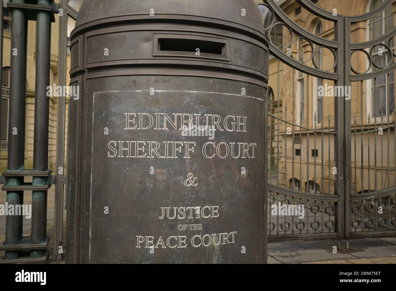 Édimbourg Écosse, Royaume-Uni {Days} février 2024. Vue générale de la Sheriff court. crédit sst/alamy live news Banque D'Images