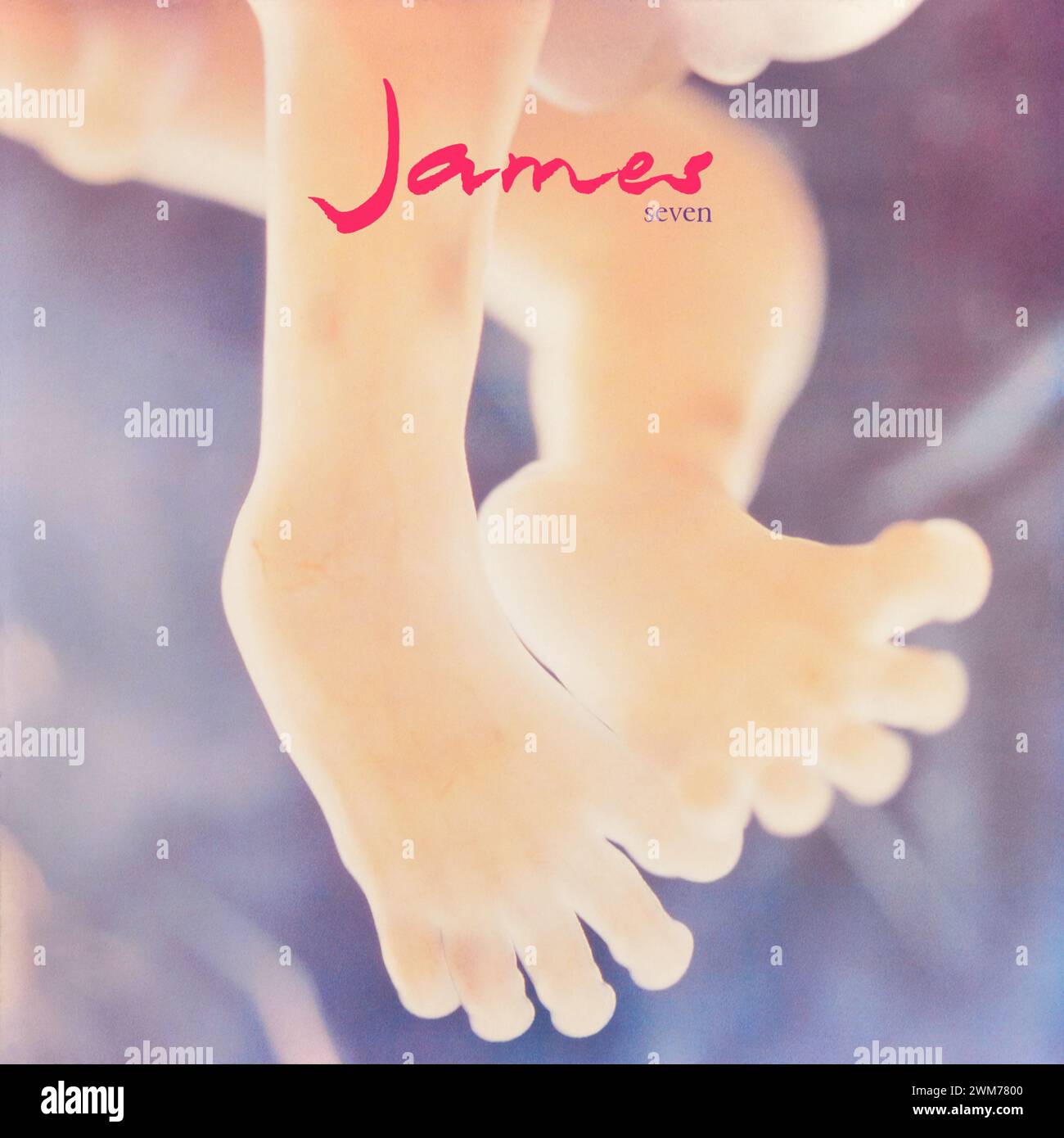 James - couverture de l'album vinyle original - Seven - 1992 Banque D'Images