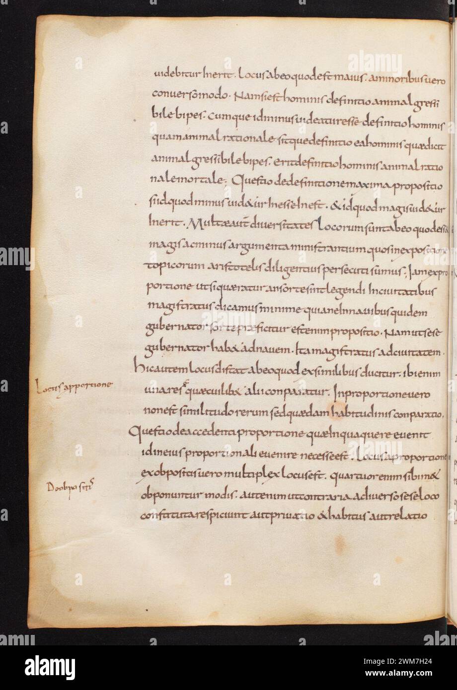 COD. 212, F. 35v – manuscrit composite artes et carmina. Banque D'Images