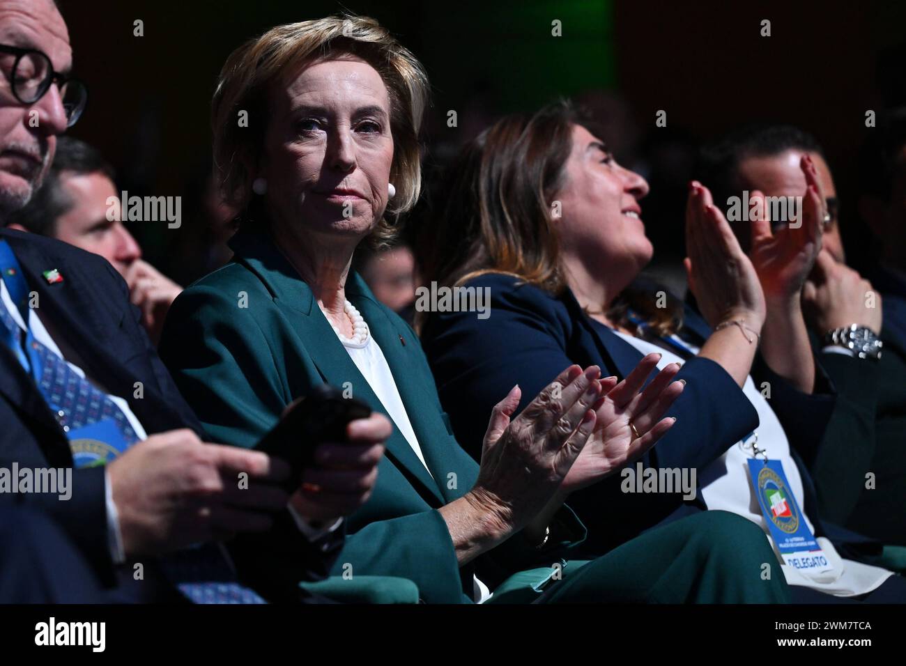 News - Congrès National Forza Italia Letizia Moratti lors du Congrès National Forza Italia le 24 février 2024 au Palazzo dei Congressi à Rome, Italie. Rome Palazzo dei Congressi Italie Copyright : xDomenicoxCippitellix/xLiveMediax LPN 1248725 Banque D'Images