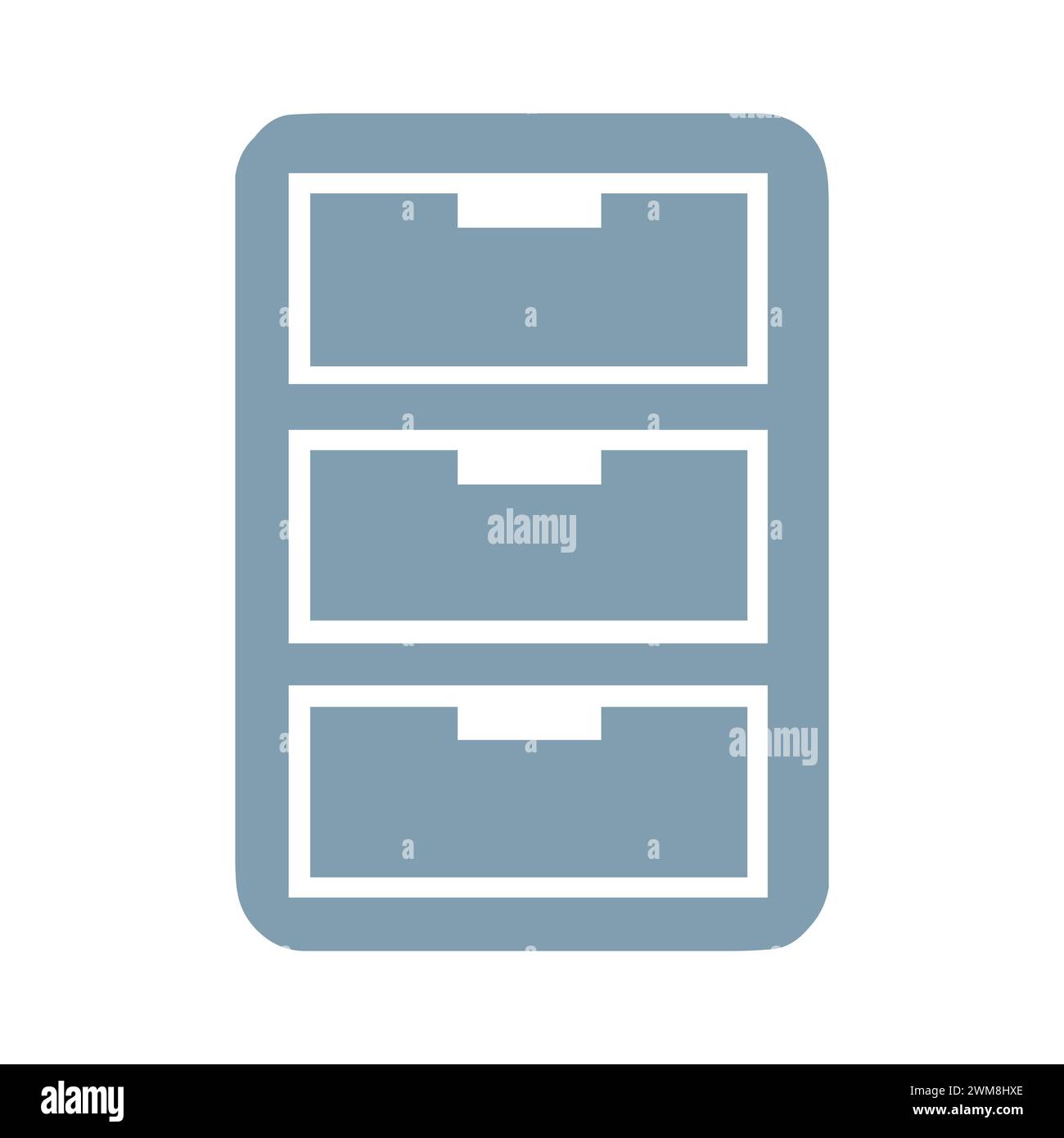 Icône tiroir du classeur Illustration de Vecteur