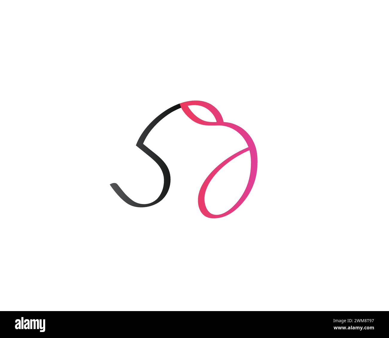 Modèle de vecteur de conception de logo SG de lettre créative Illustration de Vecteur