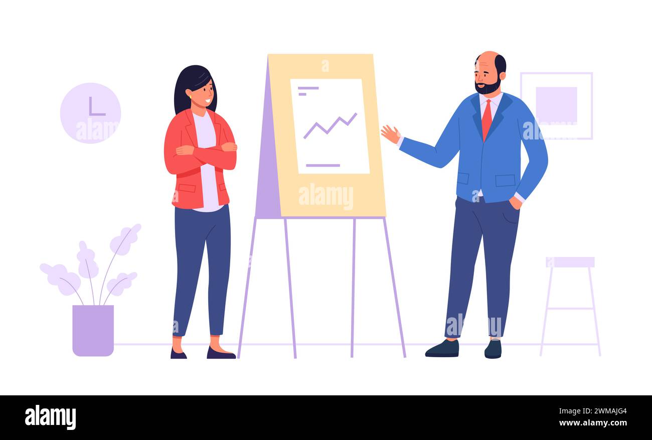 Travail d'équipe d'affaires et de communication des gens, concept de succès Illustration de Vecteur