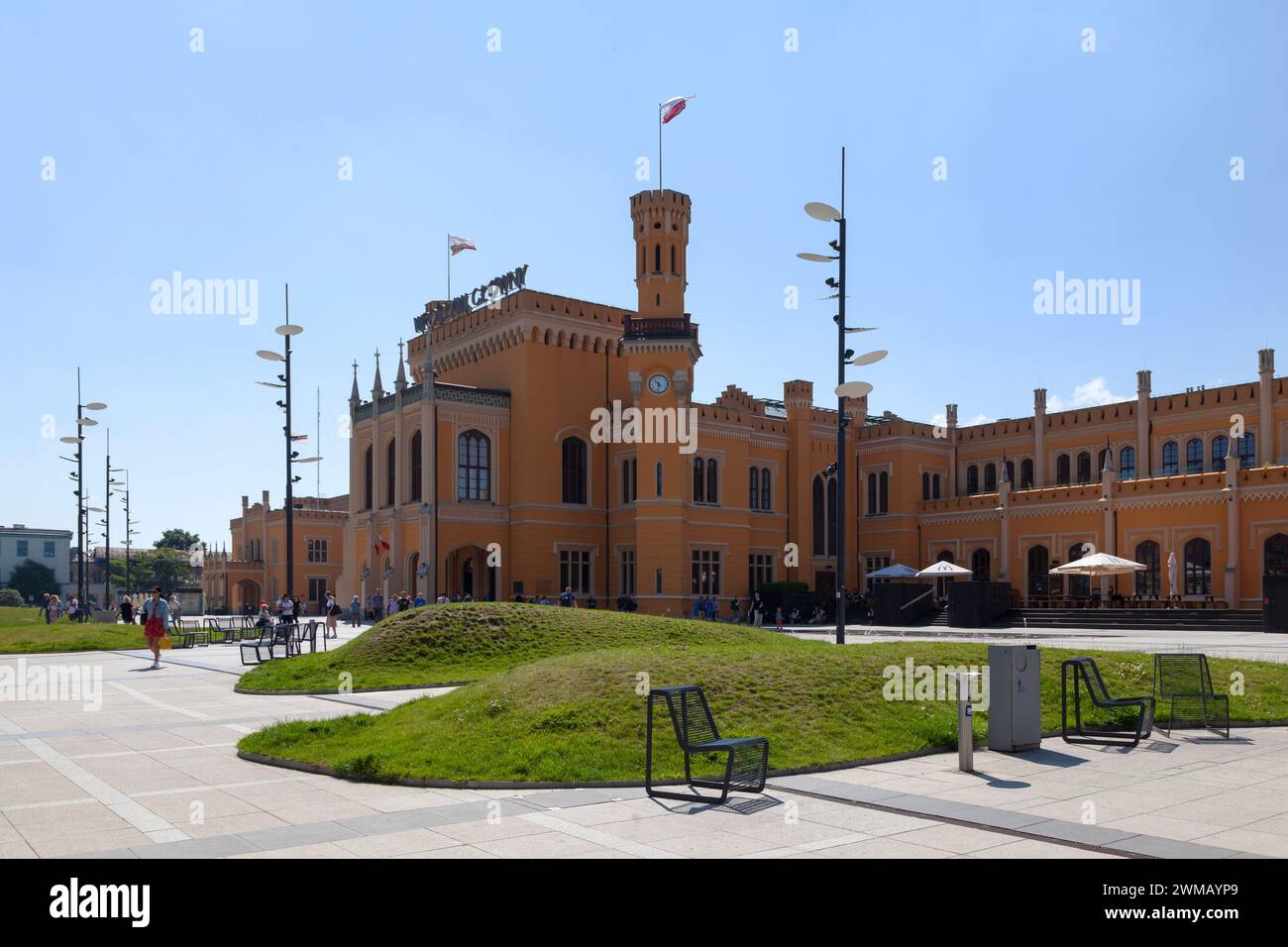 Wroclaw, Pologne - 04 juin 2019 : Wrocław Główny (en polonais pour la gare principale de Wrocław) est la gare de passagers la plus grande et la plus importante du sud-ouest Banque D'Images