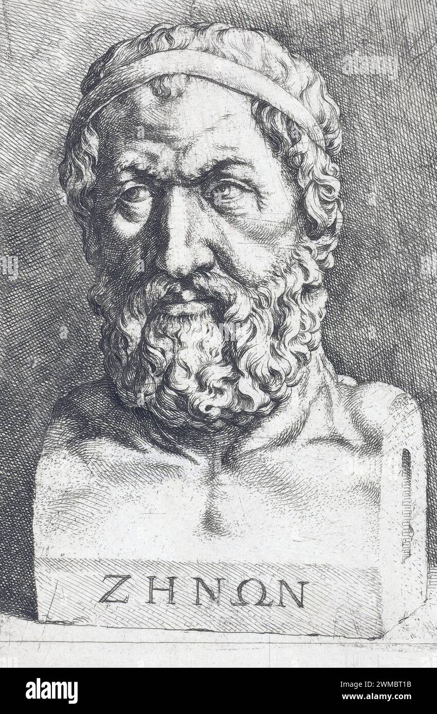 Zénon d'Elea (/c. 490 – c. 430 av. J.-C.) philosophe grec pré-socratique. Banque D'Images