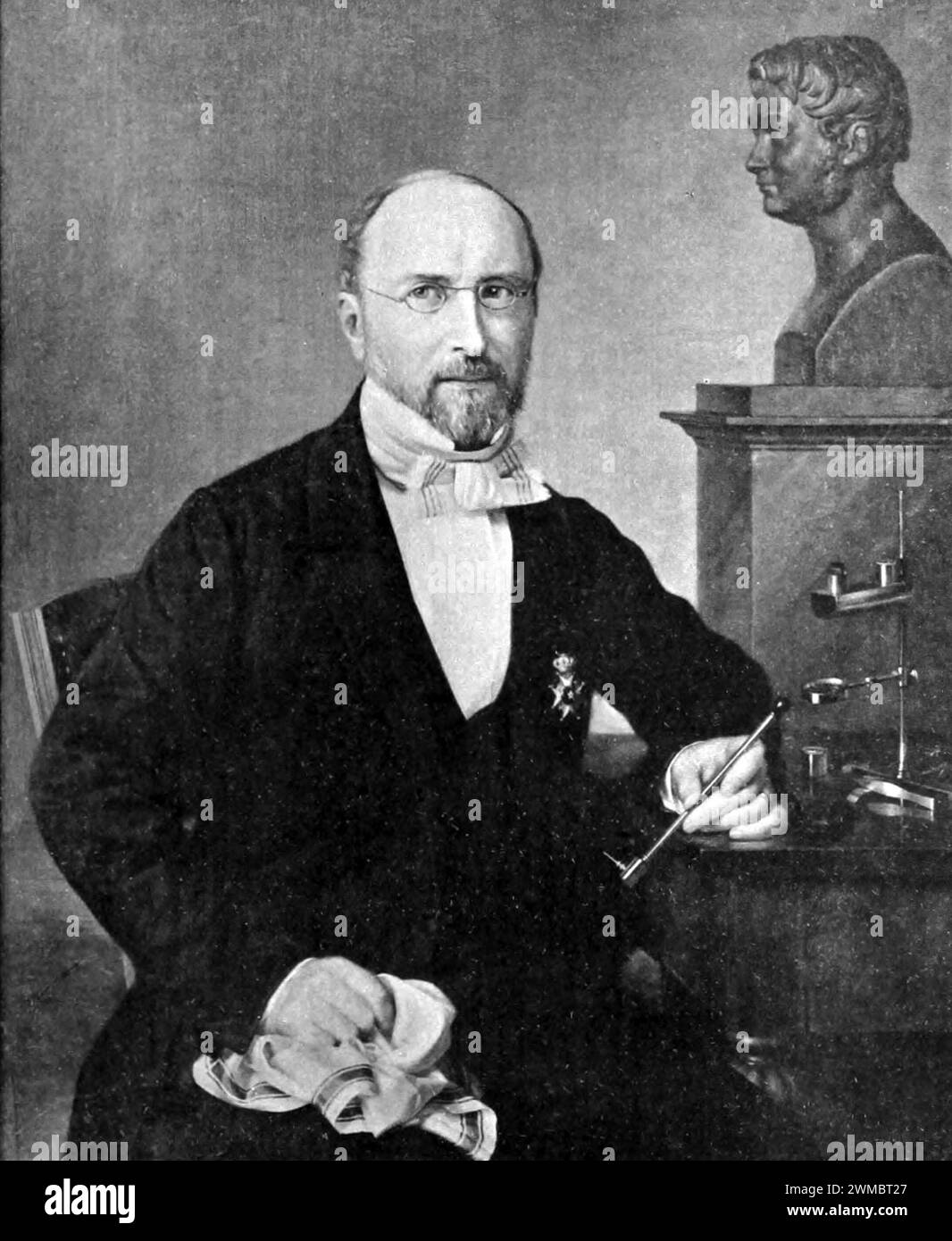 Carl Mosander, Carl Gustaf Mosander (1797 – 1858) chimiste suédois Banque D'Images