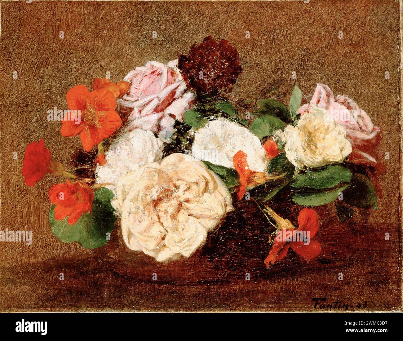 Roses 1883 de Henri Fantin-Latour Photo Stock - Alamy