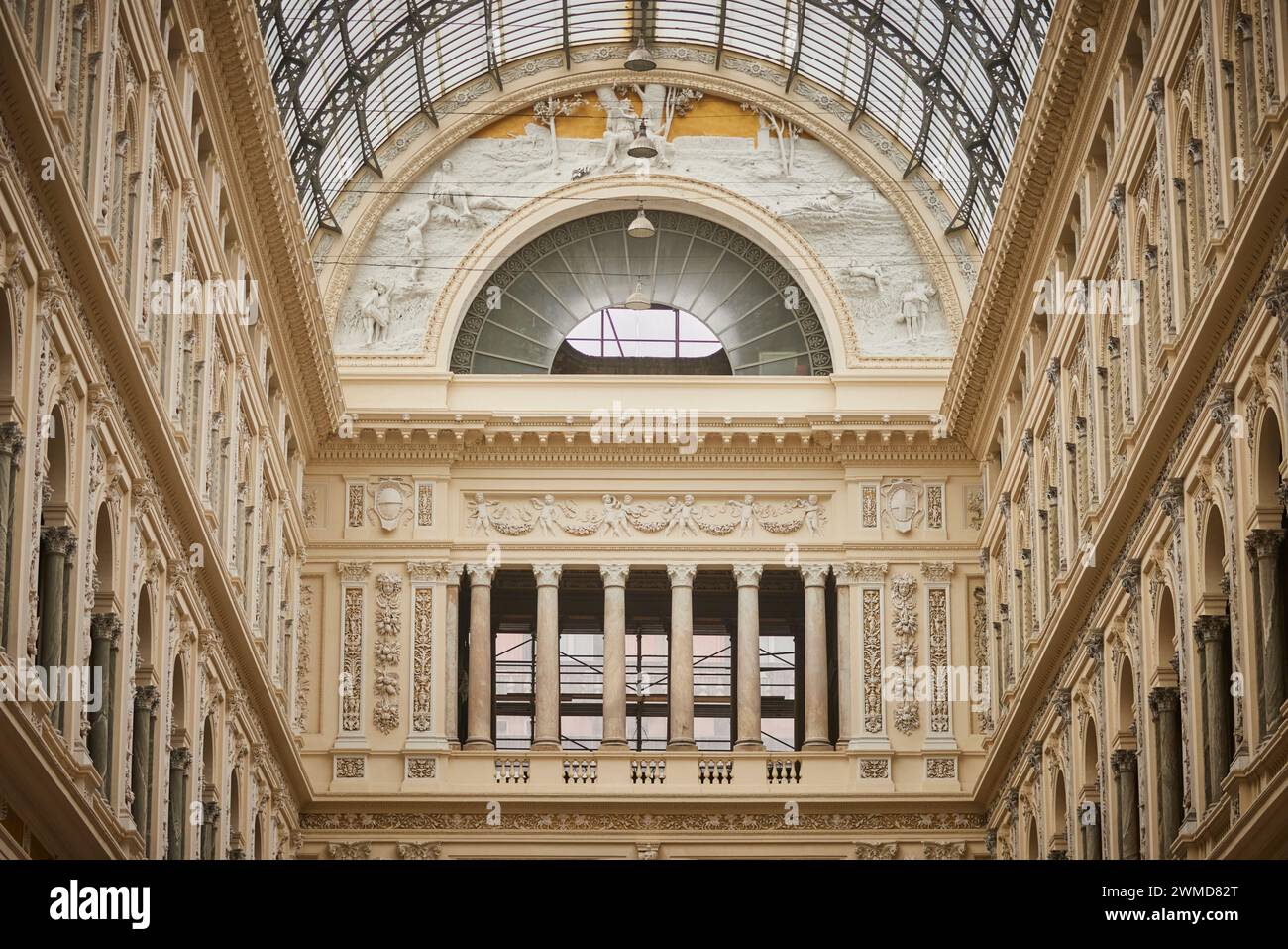 Galleria Umberto I galerie marchande publique Naples, Italie. Banque D'Images