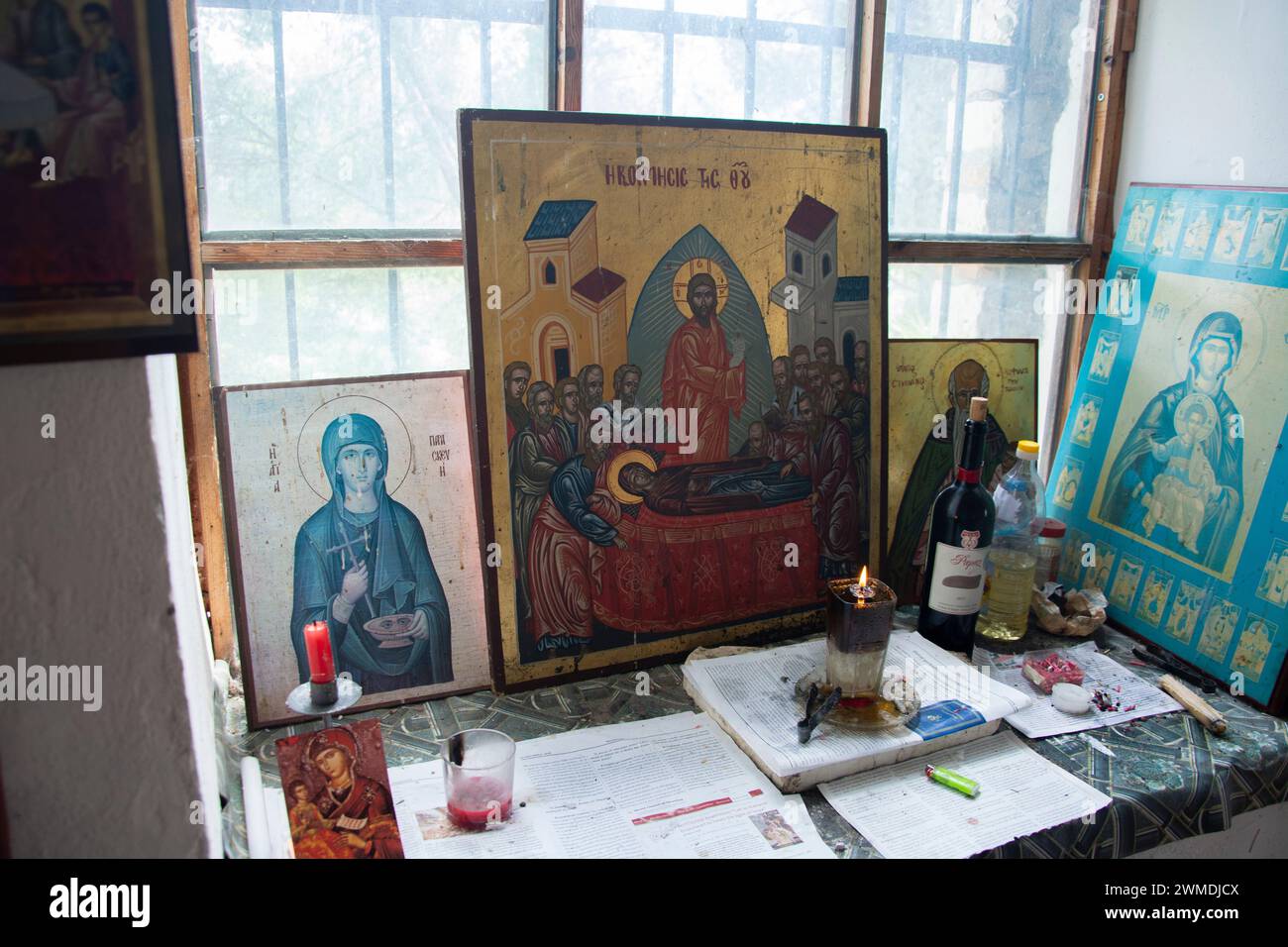 Christlich orthodoxe Kirche im Weltkulturerbe Berat, albanais Banque D'Images