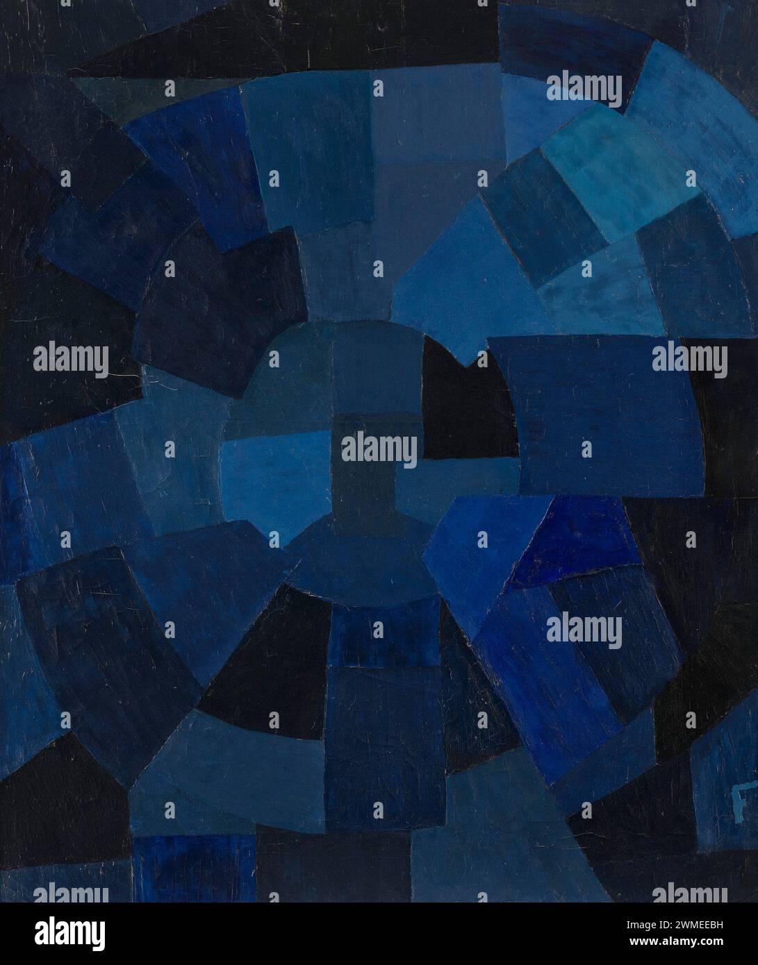 Komposition à Blau. Peinture à l'huile par Otto Freundlich 1931 Banque D'Images