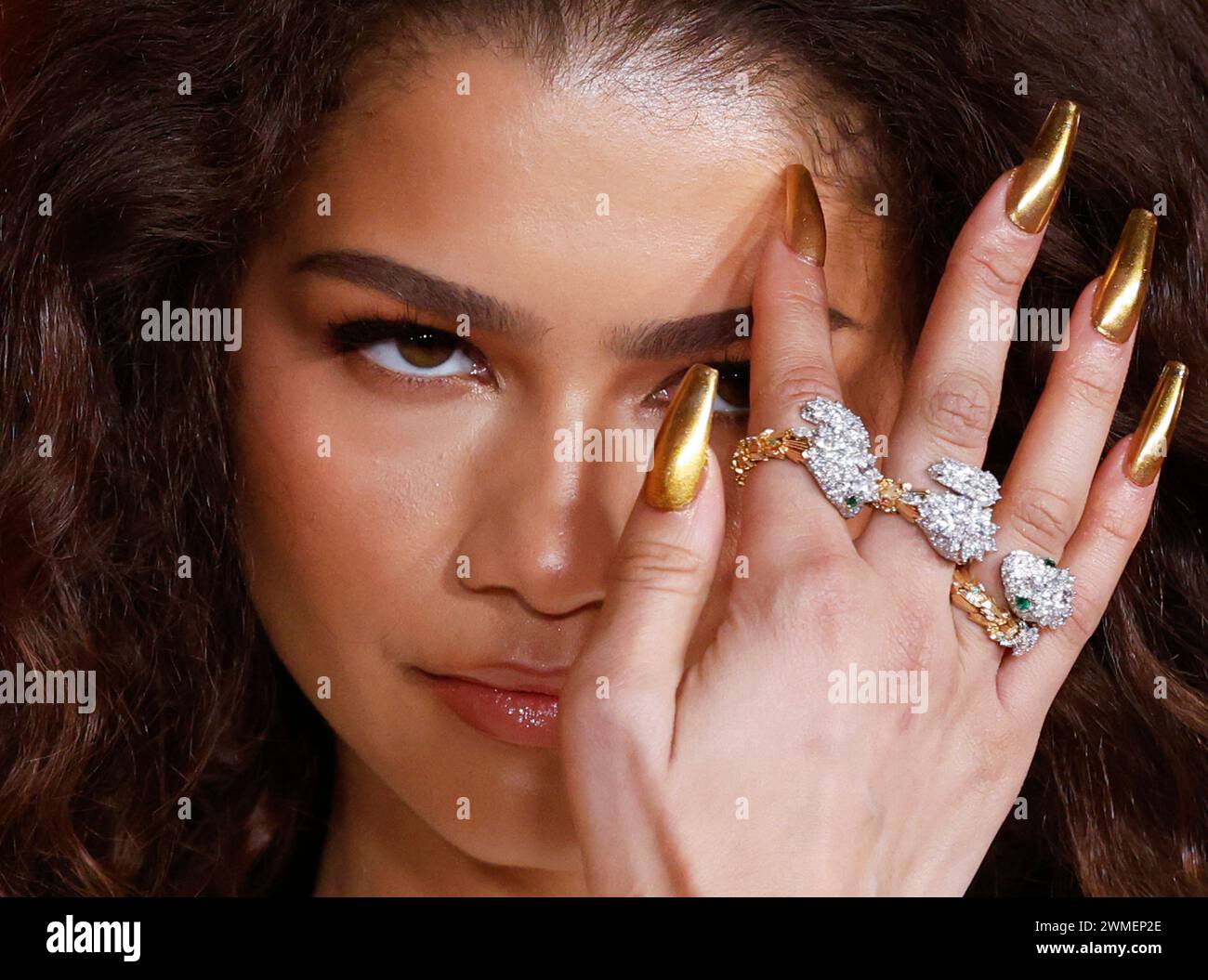 New York, États-Unis. 1er janvier 2000. Zendaya arrive sur le tapis rouge à la première New York de Warner Bros "Dune : deuxième partie" au Josie Robertson Plaza au Lincoln Center le dimanche 25 février 2024 à New York. Photo de John Angelillo/UPI crédit : UPI/Alamy Live News Banque D'Images