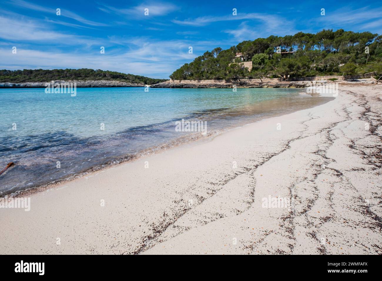 Cala de sa font de n'Alis, Parc naturel de Mondragó, zone municipale de Santanyí, Majorque, Iles Baléares, Espagne Banque D'Images