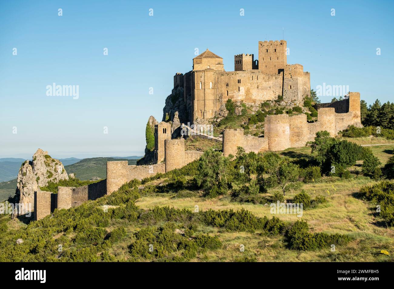 Château de Loarre, Huesca, Espagne Banque D'Images