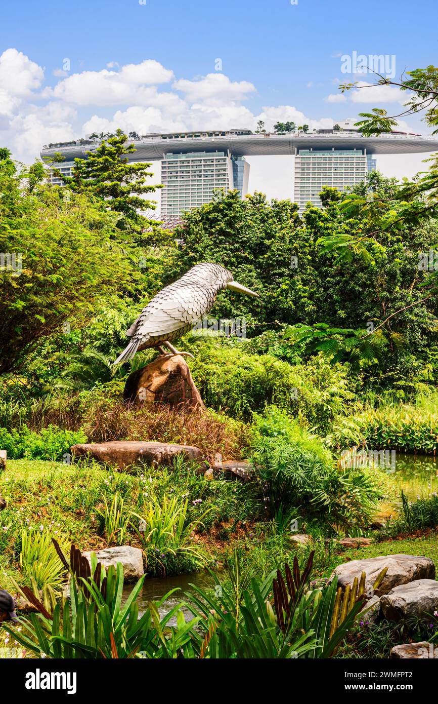 Kingfisher Wetlands à Gardens by the Bay, Singapour Banque D'Images