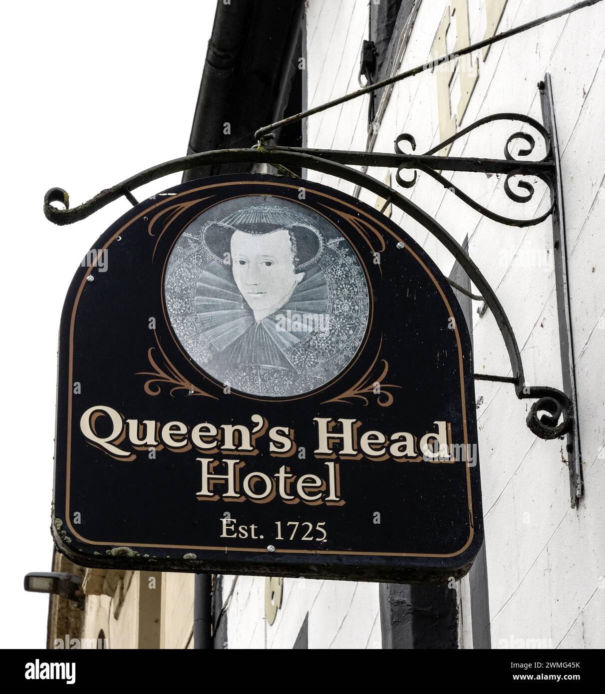 The Queen's Head Hotel, Bridge Street, Kelso, Scottish Borders, Écosse, ROYAUME-UNI. Banque D'Images