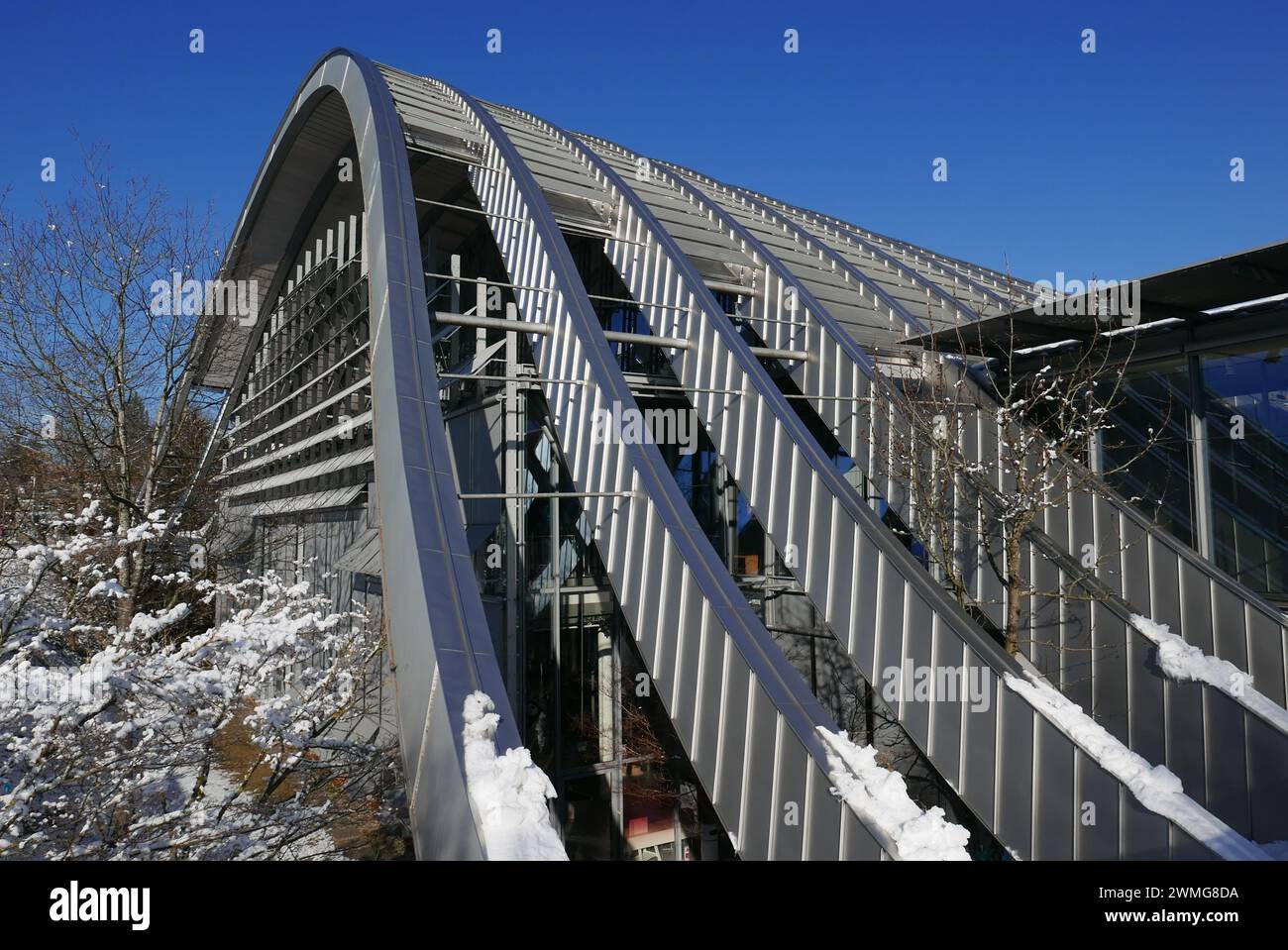 BERNE, SUISSE - 20 JANVIER 2024 : Zentrum Paul Klee par l'architecte Renzo Piano Banque D'Images