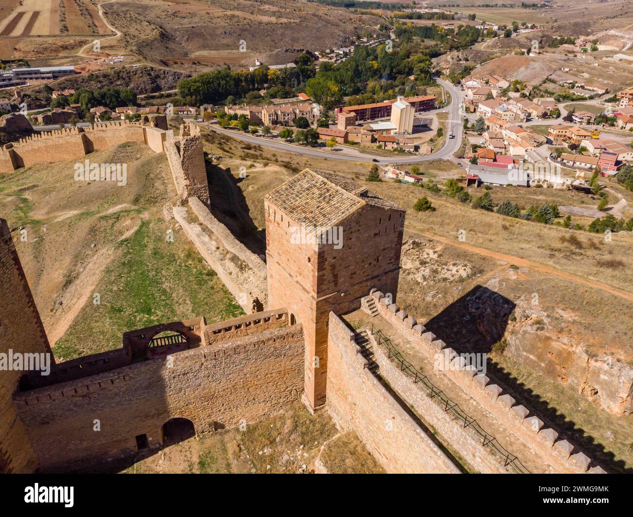 Forteresse de Molina de los Caballeros, Molina de Aragón, province de Guadalajara, Espagne, Banque D'Images